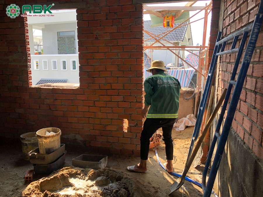 Thi công xây tô phòng tầng 2 nhà anh Hiền Quận Thủ Đức