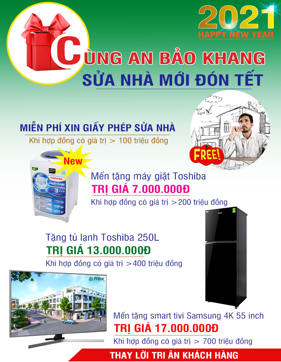 Đơn giá sửa nhà đón Tết năm 2021