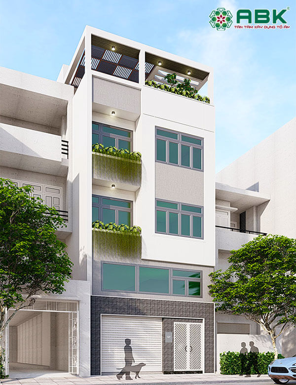 Mẫu thiết kế nhà phố 5 tầng ms29