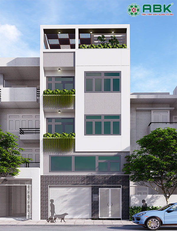 Mẫu thiết kế nhà phố 5 tầng ms29