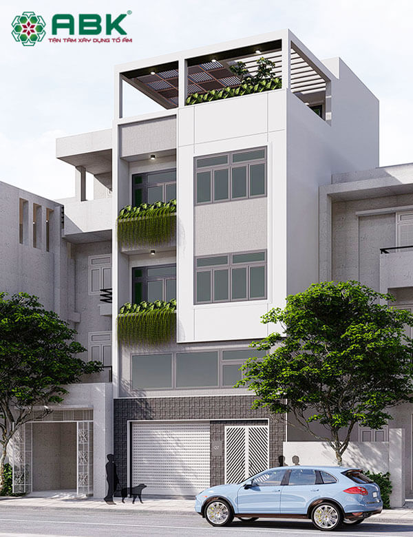 Mẫu thiết kế nhà phố 5 tầng ms29