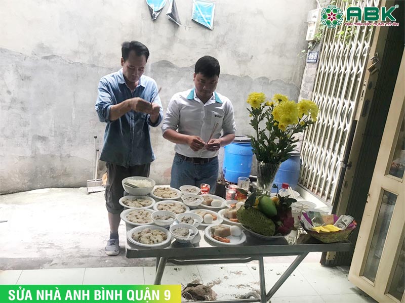 Sửa nhà anh Bình quận 9