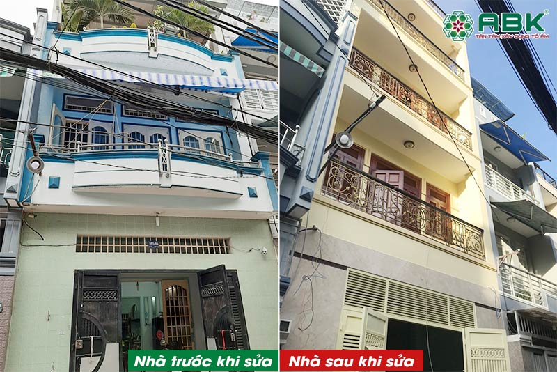 Sửa nhà nâng tầng anh Tiến quận Tân Bình