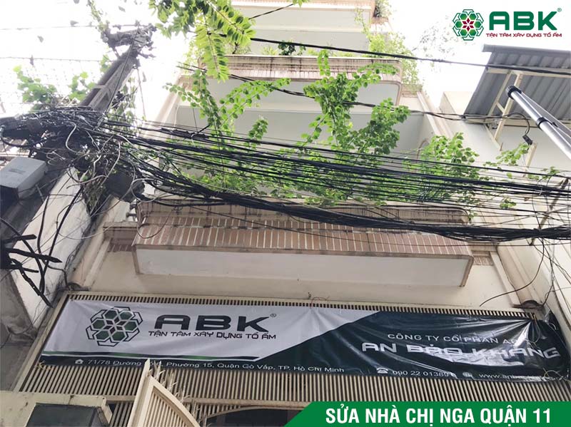 Sửa nhà chị Nga quận 11, Tp HCM