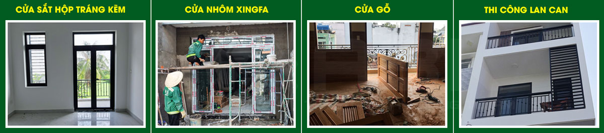 Đơn giá thi công hệ thống cửa