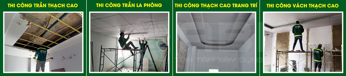 Đơn giá thi công trần thạch cao