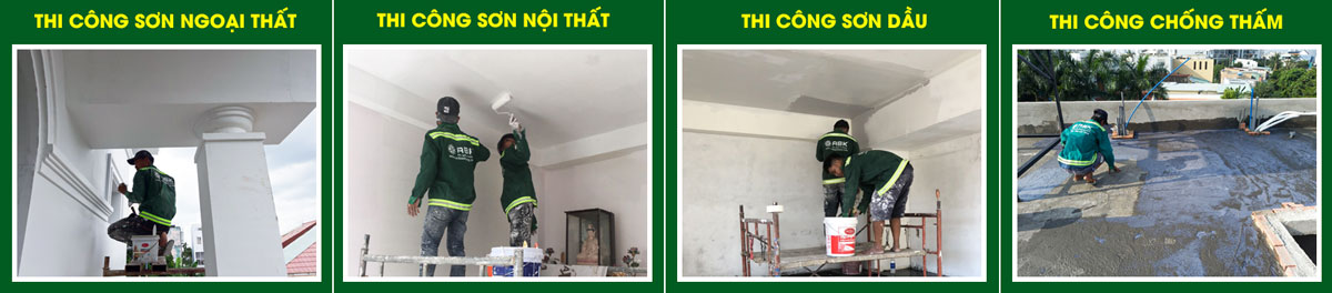 Thi công sơn nước, chống thấm