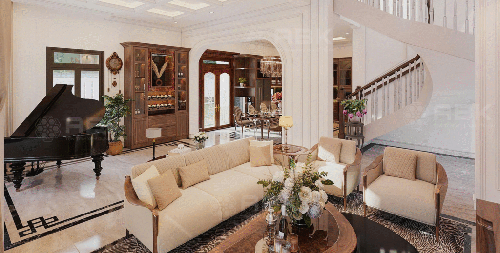 Đơn giá thiết kế xây nhà 5 tầng 80m2 - An Bảo Khang