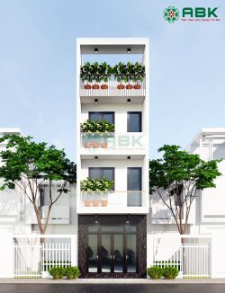 Mẫu thiết kế nhà phố 4 tầng hiện đại MS37