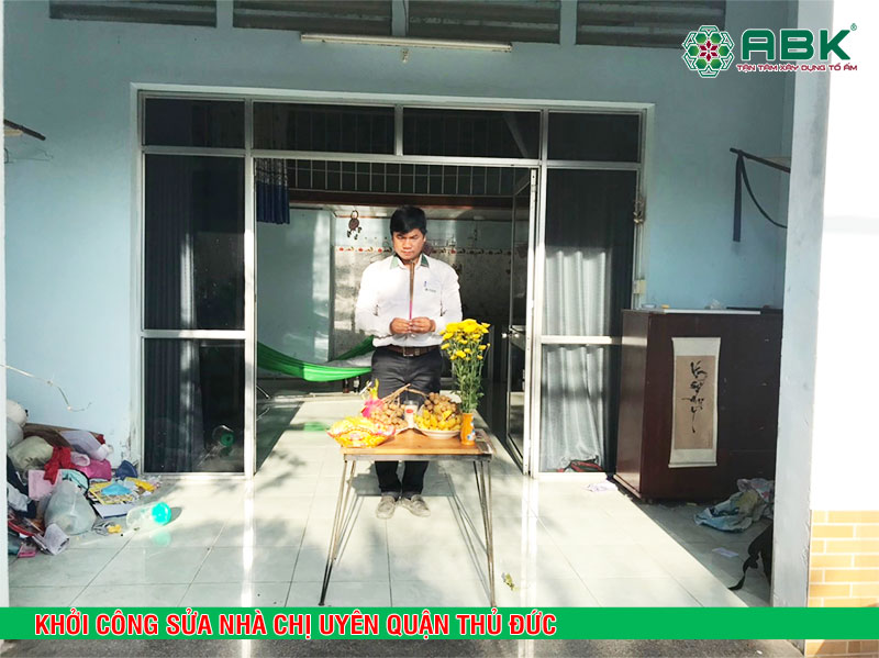 Khởi công sửa nhà chị Uyên quận Thủ Đức