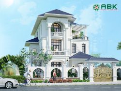 Mẫu nhà biệt thự 3 tầng cổ điển MS06