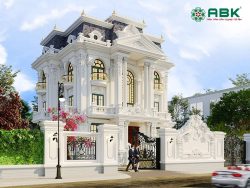 Mẫu nhà biệt thự 3 tầng cổ điển MS07