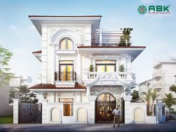 Mẫu biệt thự 3 tầng cổ điển - MS04