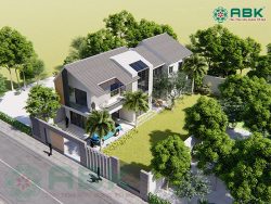 Mẫu thiết kế nhà biệt thự vườn hiện đại diện tích 8m x 24m