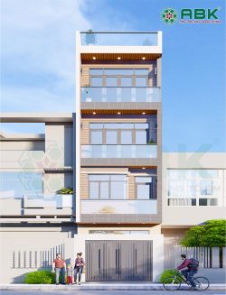 Mẫu thiết kế nhà phố 5 tầng diện tích 5m x 15m