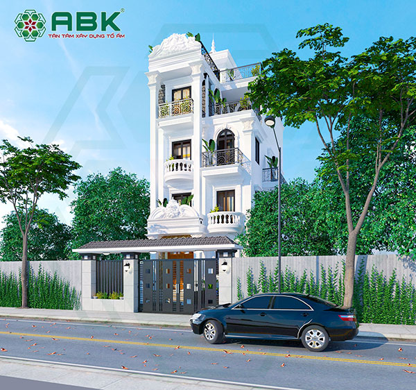 Nhà phố 5 tầng kiến trúc tân cổ điển