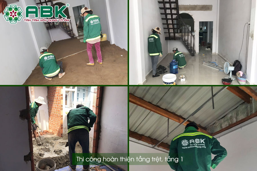 Phần thi công nhà Anh Lâm Quận Tân Bình