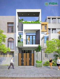 Mẫu thiết kế nhà phố 3 tầng MS07