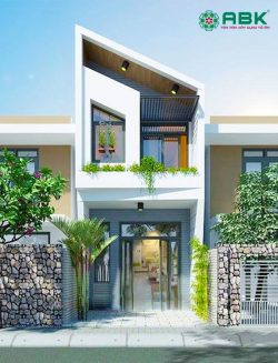 Mau thiet ke nha pho 2 tang mai xeo MS06