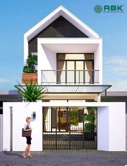 Mau thiet ke nha pho 2 tang mai xeo MS12