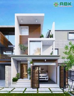 Mau thiet ke nha pho 2 tang ruoi MS16