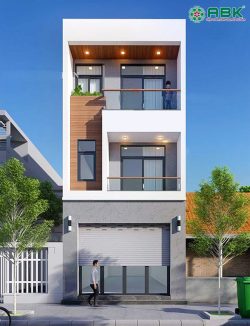 mẫu thiết kế nhà phố 3 tầng ms04