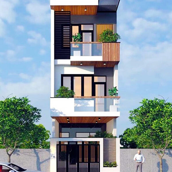 Mẫu thiết kế nhà phố 3 tầng MS19