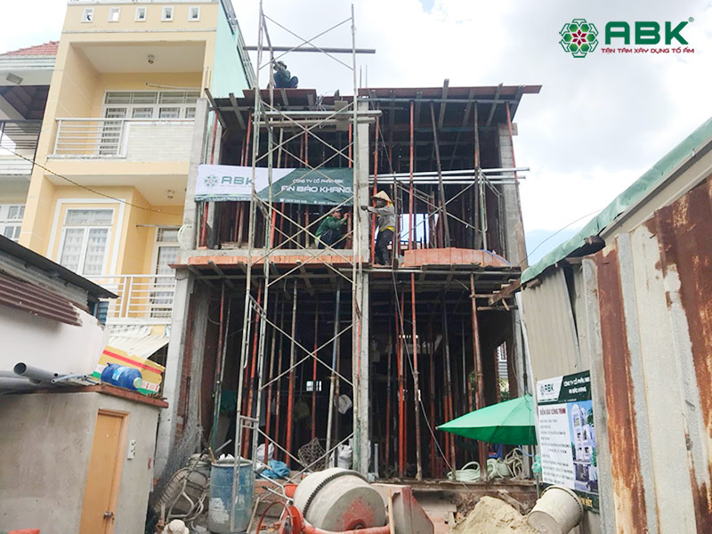 Công trình nhà phố 5 tầng nhà anh Vũ quận 7