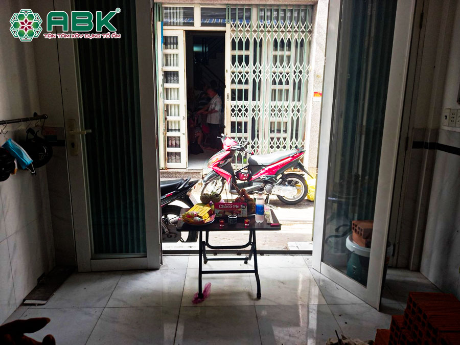 Hình ảnh khởi công sửa chữa nhà chị minh ban đầu