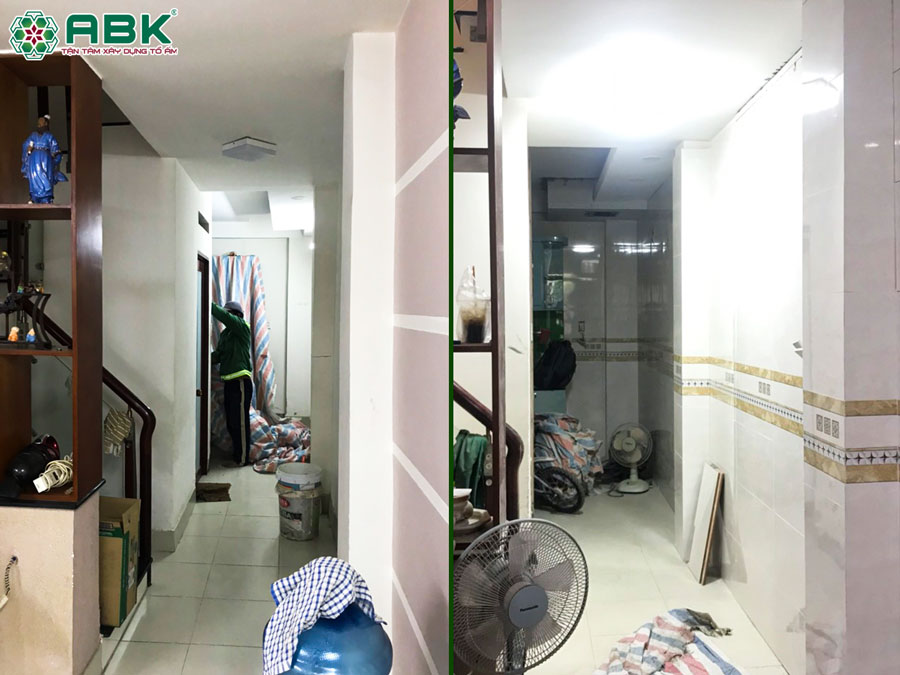 Thi công nhà vệ sinh nhà anh Sơn Quận 11