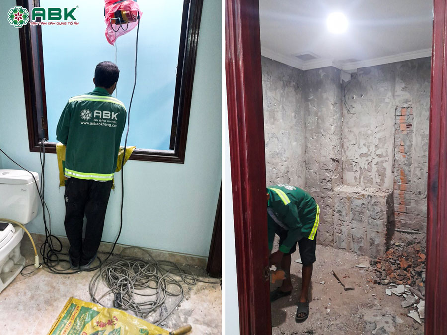 Thi công sửa nhà 4 tầng anh Tiến ở Quận Tân Bình