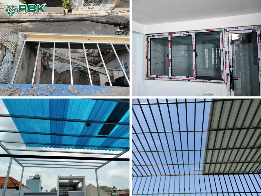 Thi công lớp mái nhà anh Tiến