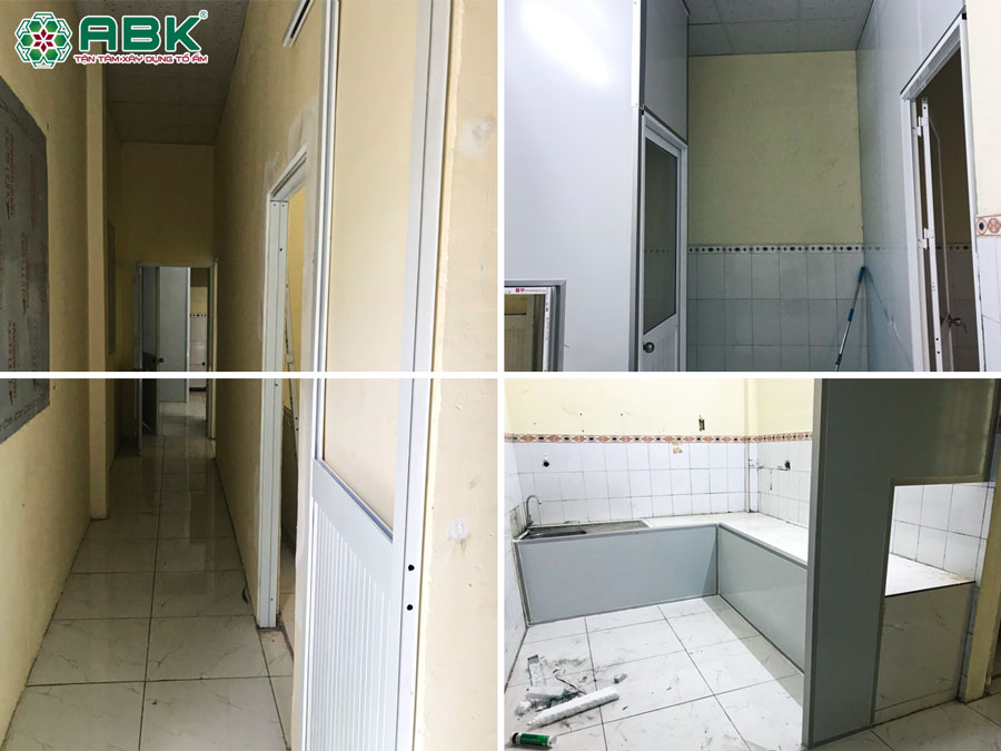 Thi công lắp đặt cửa nhà anh Bảo