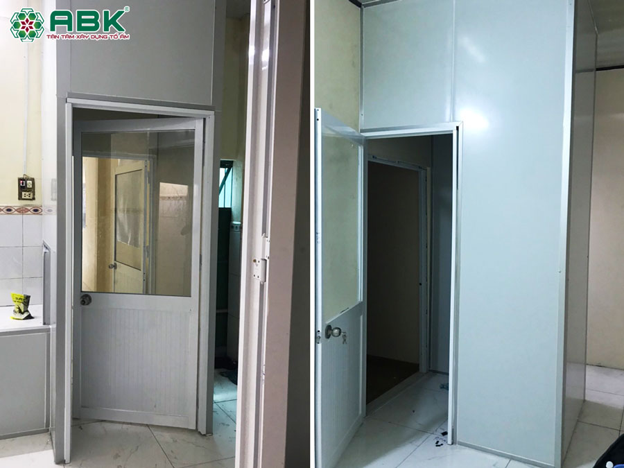 Thi công lắp đặt cửa nhà anh Bảo