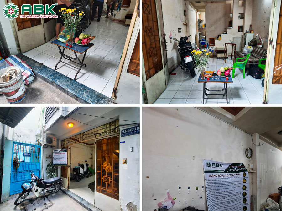 Hiện trạng công trình nhà anh thịnh ở Quận Tân Bình