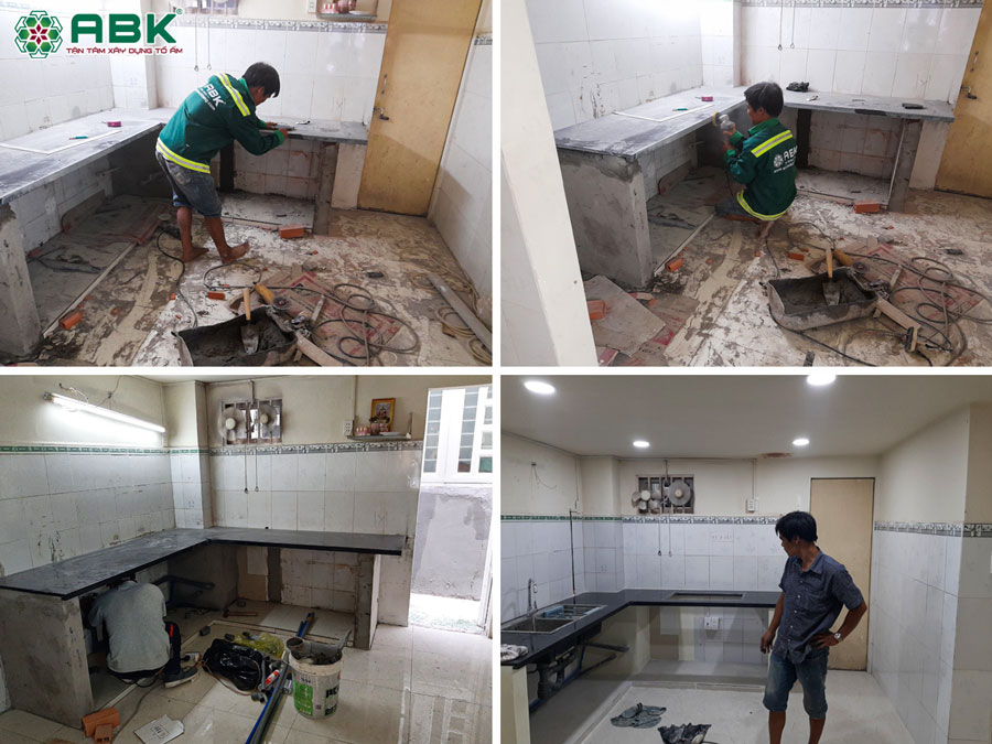 Thi công xây mới nhà bếp