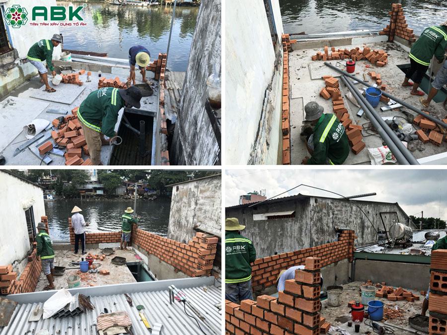 Thi công sửa nhà chị Châu ở Quận 8