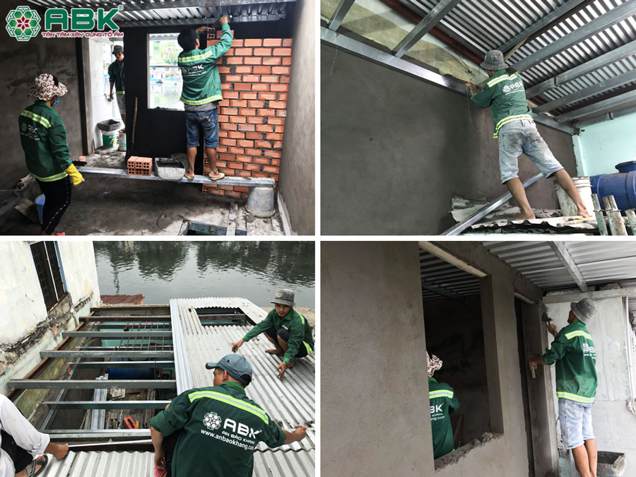 Thi công sửa nhà chị Châu ở Quận 8