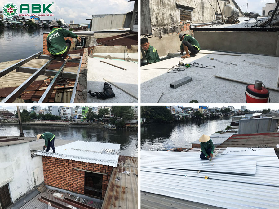 Thi công sửa nhà chị Châu ở Quận 8