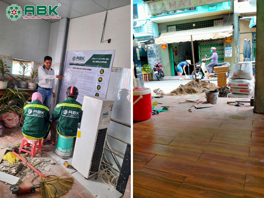 Thi công sửa chữa nhà anh Nhân ở Quận 11