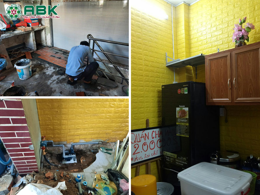 Thi công sửa chữa nhà anh Nhân ở Quận 11