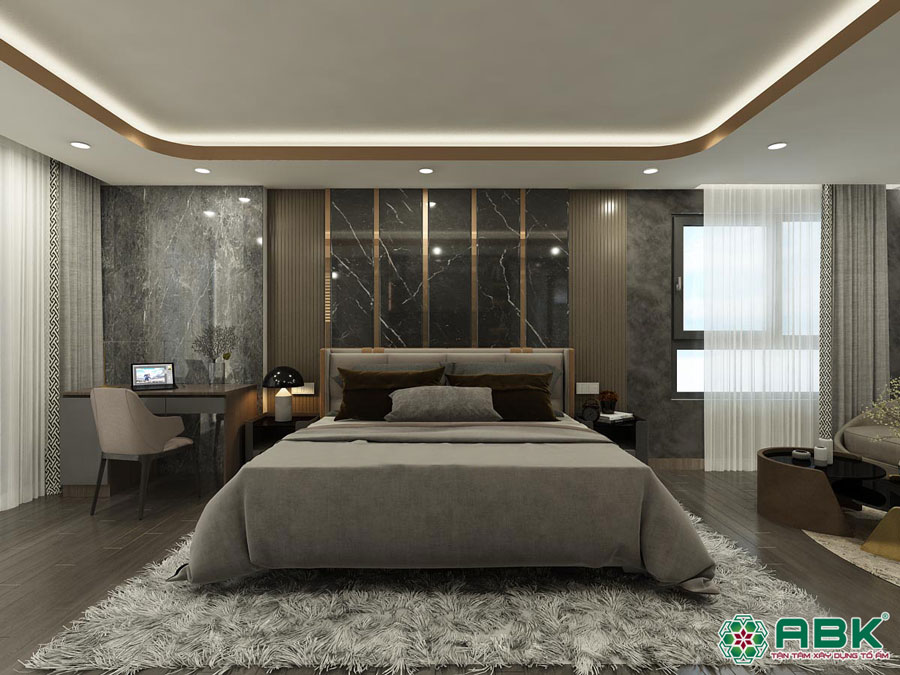 Bố trí nội thất trong biệt thự 3 tầng mái thái