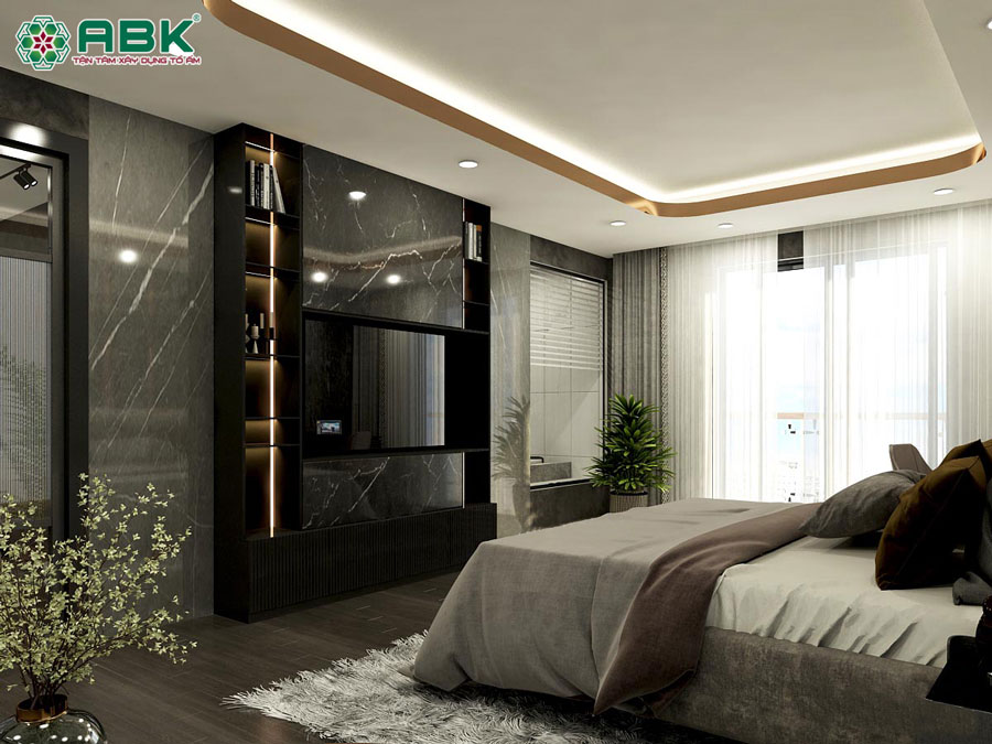 Bố trí nội thất trong biệt thự 3 tầng mái thái