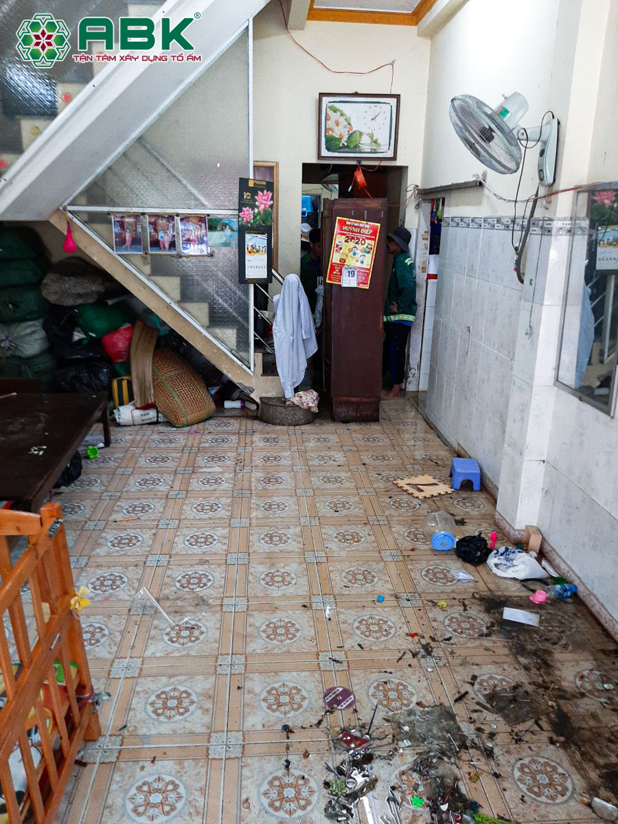 Hiện trạng công trình nhà chị Trang ở Huyện Bình Chánh