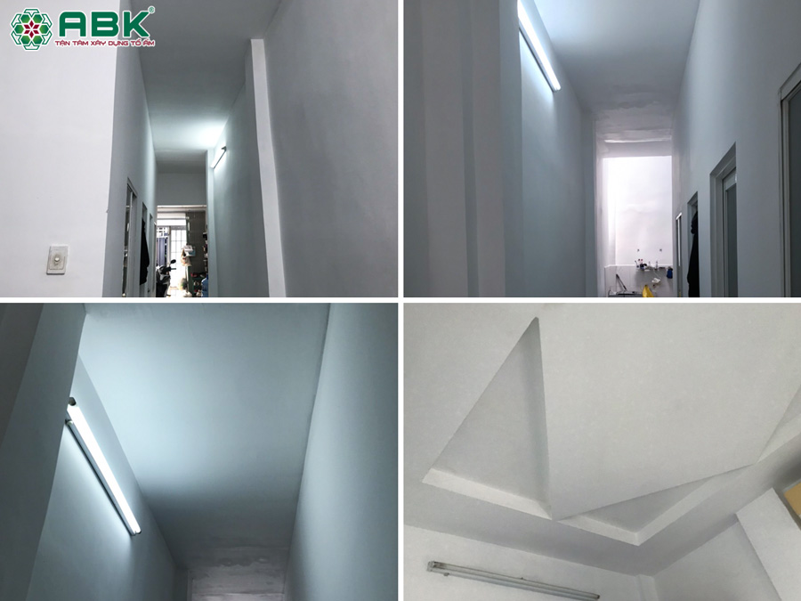 Thi công sơn nước nhà chị Trang ở Bình Dương