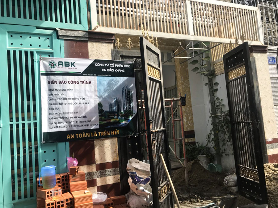 Sửa chữa nhà chị Yên ở Quận 8