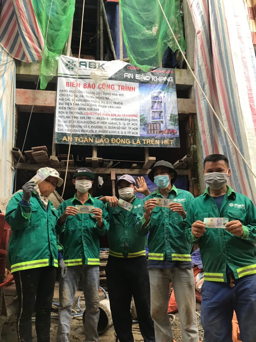 An Bảo Khang hỗ trợ công nhân xây dựng đợt 3