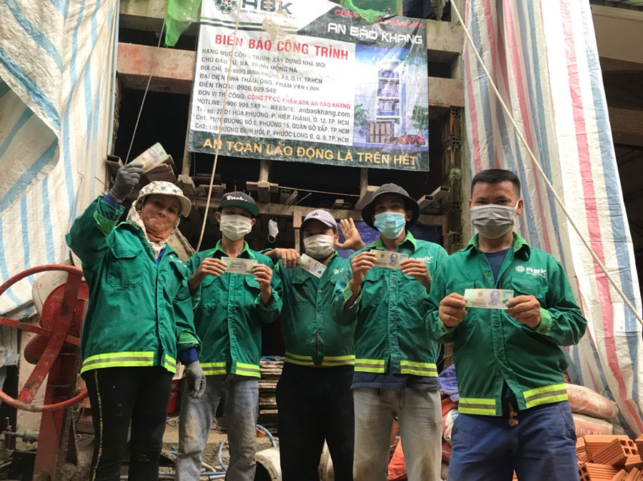 An Bảo Khang hỗ trợ công nhân xây dựng đợt 3