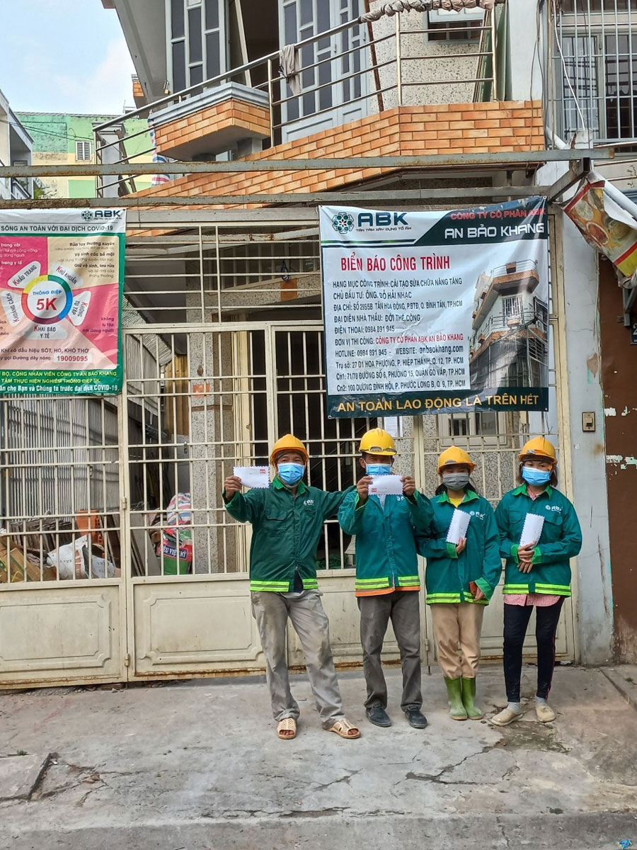 An Bảo Khang hỗ trợ công nhân xây dựng đợt 3