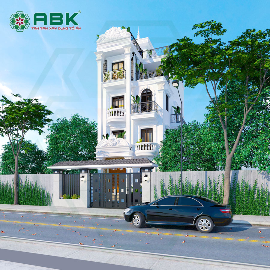 Mẫu thiết kế nhà phố tân cổ điển Anh Vũ ở Quận 7